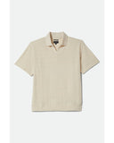 BRIXTON Theo Jacquard S/S Polo - Cream