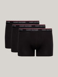 TOMMY HILFIGER 1U87903842 3 Pack Stretch Cotton Trunk – Black