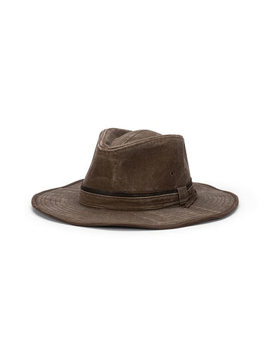 AVENEL Pasadena Heavy Washed Cotton Drover - Brown