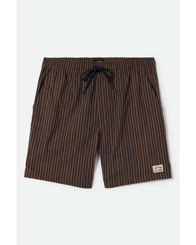 BRIXTON Everyday Hybrid Short - Washed Navy/Sunbaked Herringbone