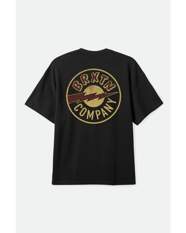 BRIXTON Upson Boxed Crop Tee - Black