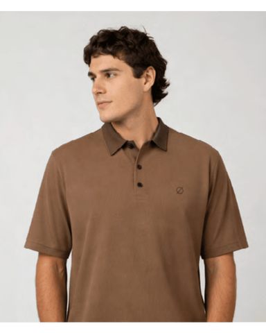 Silent Theory Essential Polo - Mocha