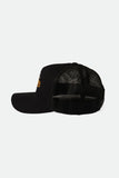 BRIXTON POSTAL C NETPLUS MP TRUCKER HAT - Black/Black