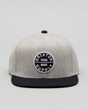 BRIXTON Oath III Snapback - Heather Grey/Black