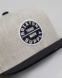 BRIXTON Oath III Snapback - Heather Grey/Black