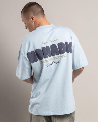 NOMADIC PARADISE Radio Street T-Shirt - Baby Blue