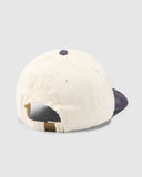 RUSTY Orbit Cord Six Panel Cap - Coal