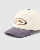 RUSTY Orbit Cord Six Panel Cap - Coal