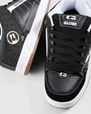 GLOBE TILT Skate Shoes - Black/White/Stitch