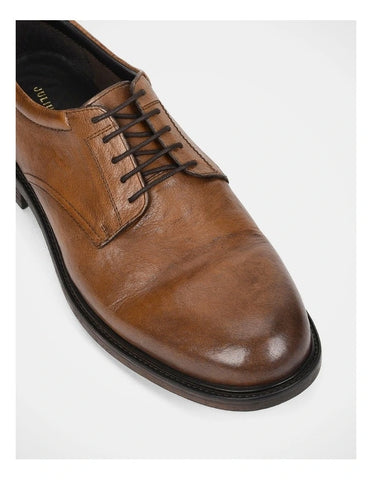 JULIUS MARLOW Quill Lace-up Leather Shoe - Brown