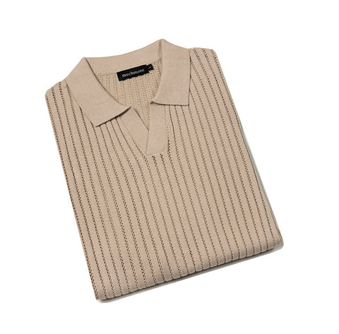 MECHMOTO 2602PO06 Johnny Collar Polo - Beige