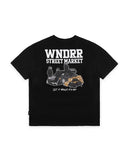 WNDRR Street Market Box Fit Tee - Black