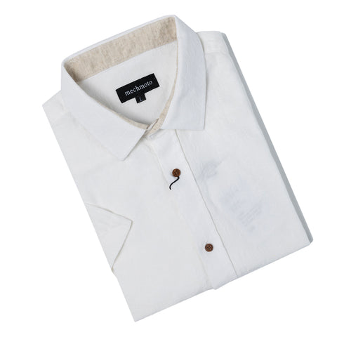 MECHMOTO 2502SS117A Short Sleeve Shirt - Off White