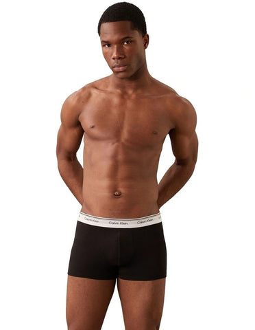CK BALANCE COTTON STRETCH 3 PACK LOW RISE TRUNK - Black 001