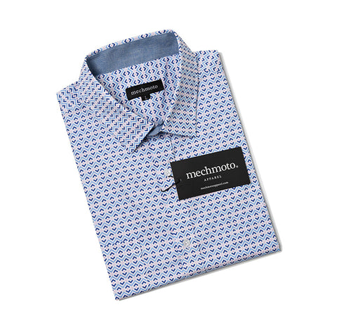 MECHOTO 2602SS129 S/S Stretch Shirt- Multi