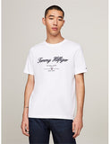 TOMMY HILFIGER 33691 Script Logo Tee - White