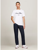 TOMMY HILFIGER 33691 Script Logo Tee - White