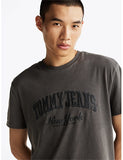TOMMY JEANS DM0DM20356_BDS Varsity Washed Tee - Black