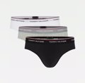 TOMMY HILFIGER 1U87903766 3 Pack Brief - Black/Grey Heather/White