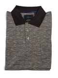 Back Bay G680104 Mercerized Cotton Slub Polo- Mocha