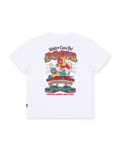 WNDRR Casa Del Dolar Box Fit Tee - White