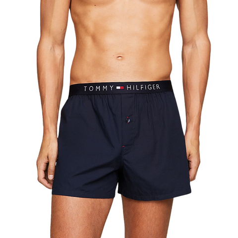 TOMMY HILFIGER 1U87905489_416 Woven Boxer - Navy Blazer