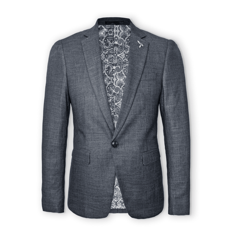 Scuzzatti 3061 Oliver Slim 2 Piece Suit - Charcoal