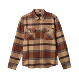 Brixton Bowery Heavy Weight Flannel - Sand/Bison