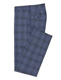 DANIEL HECHTER 3DH717-12 Parker Edward Blue Checked Suit