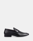 JULIUS MARLOW Lapel Loafer - Black