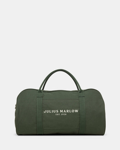 JULIUS MARLOW Canvas Duffle Bag - Green