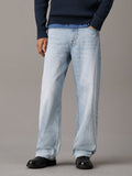 CALVIN KLEIN 40EM718 90s Straight Jeans - Marbled Beacon