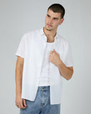 SILENT THEORY 40X0171 Short Sleeve Linen Shirt II - White