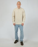 SILENT THEORY 40X0172 Long Sleeve Linen Shirt II - Natural
