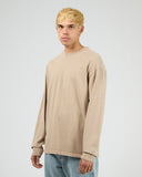 SILENTY THEORY Heavyweight Long Sleeve Tee - Tan