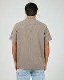ST GOLIATH Steps Check Short Sleeve Shirt - Brown