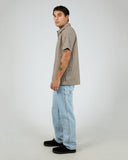 ST GOLIATH Steps Check Short Sleeve Shirt - Brown