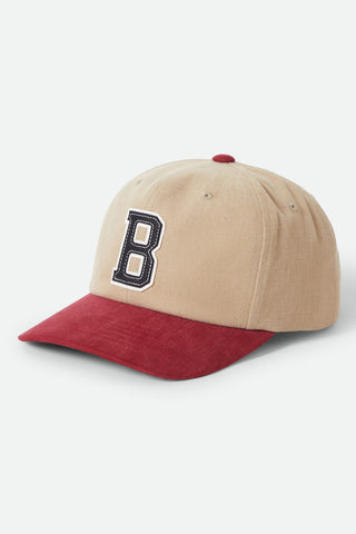 Brixton Big B Mp Hat- Sand/Burgandy