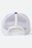 BRIXTON Genuine Quality NetPlus® Trucker Hat - Off White/Port
