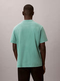 CALVIN KLEIN Acid Wash Logo Graphic Tee - Wild Green