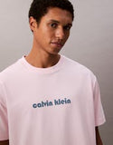 CALVIN KLEIN Round Logo Graphic Relaxed T-Shirt - Tender Touch