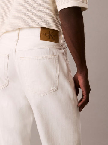 CALVIN KLEIN 4RC703G 90s Straight Jeans - Chalk White