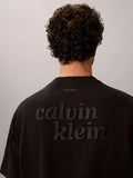 CALVIN KLEIN 1989 Logo Graphic Relaxed Tee - Black