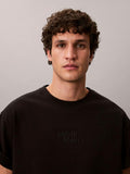CALVIN KLEIN 1989 Logo Graphic Relaxed Tee - Black