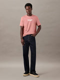 CALVIN KLEIN Block Logo Graphic Classic Tee - Light Mahogany