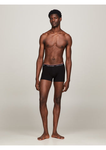 TOMMY HILFIGER 1U87903842 3 Pack Stretch Cotton Trunk – Black