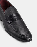 JULIUS MARLOW Lapel Loafer - Black