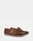 JULIUS MARLOW Launch Leather Boat Shoe - Tan