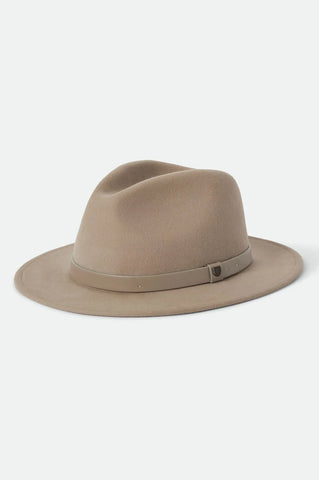 BRIXTON Messer Fedora Hat - Timeless Taupe