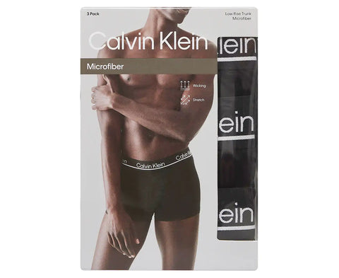 Low-rise microfibre trunks 5-pack, Calvin Klein